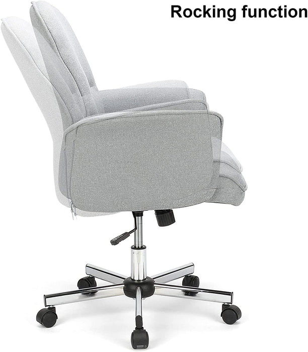 Ergonomischer Chefsessel, verstellbarer Leder-Bürostuhl, Computertisch, bequeme Rückenstütze und Armlehnen, Drehstuhl, Bürostuhl, für Schlafzimmer, Zuhause