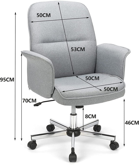 Ergonomischer Chefsessel, verstellbarer Leder-Bürostuhl, Computertisch, bequeme Rückenstütze und Armlehnen, Drehstuhl, Bürostuhl, für Schlafzimmer, Zuhause